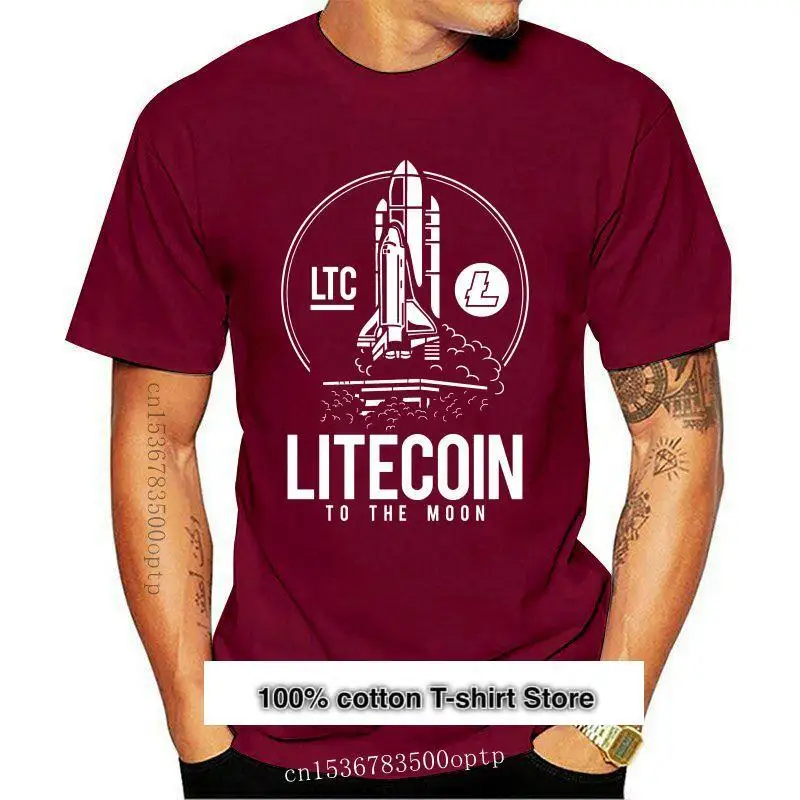 

Camiseta de Litecoin To The Moon, BTC LTC, Bitcoin Crypto, 6 colores, nueva