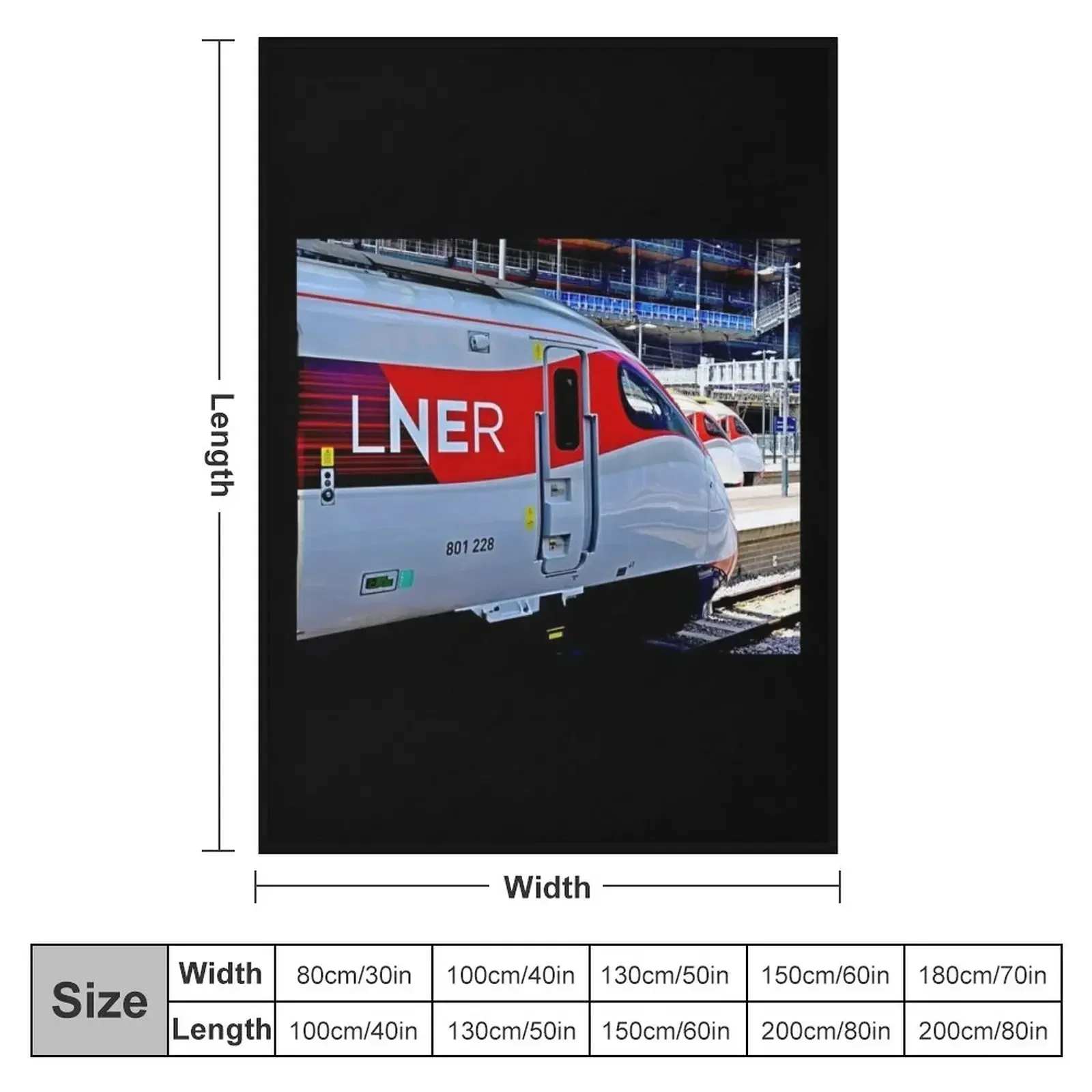 Высокоскоростные поезда LNER Azuma 801 одеяло King's Cross Station спальный мешок фланелевые