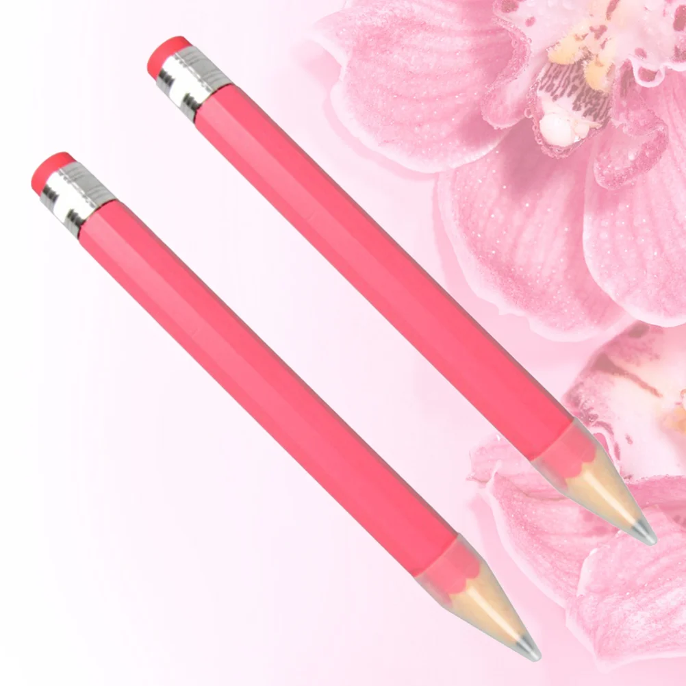 

2pcs Bulk Kids Toys 35cm Wooden Large Drawing Writing Painting Mark Stationery Props (Random Pink Color System)