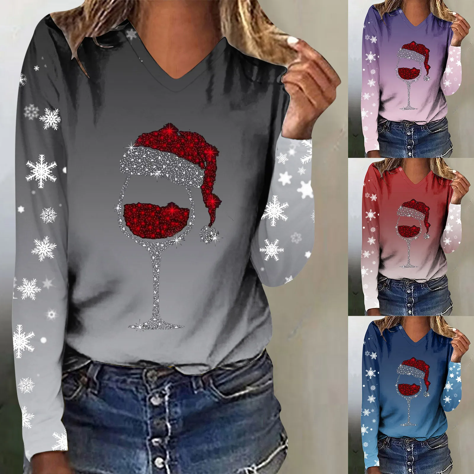 

Рождественская футболка для женщин, веселая и яркая Футболка с принтом дерева, праздничная графическая футболка, топы, футболки для женщин