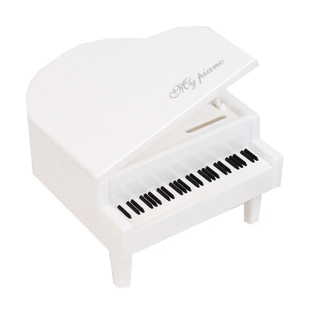 

Piano Desktop Ornament Plastic Adornment Model Decor Musical Instrument Photography Prop