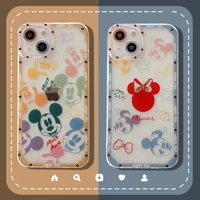 disney mickey mouse anime phone case for iphone 11 12 13 mini pro xs max 8 7 plus x xr cover