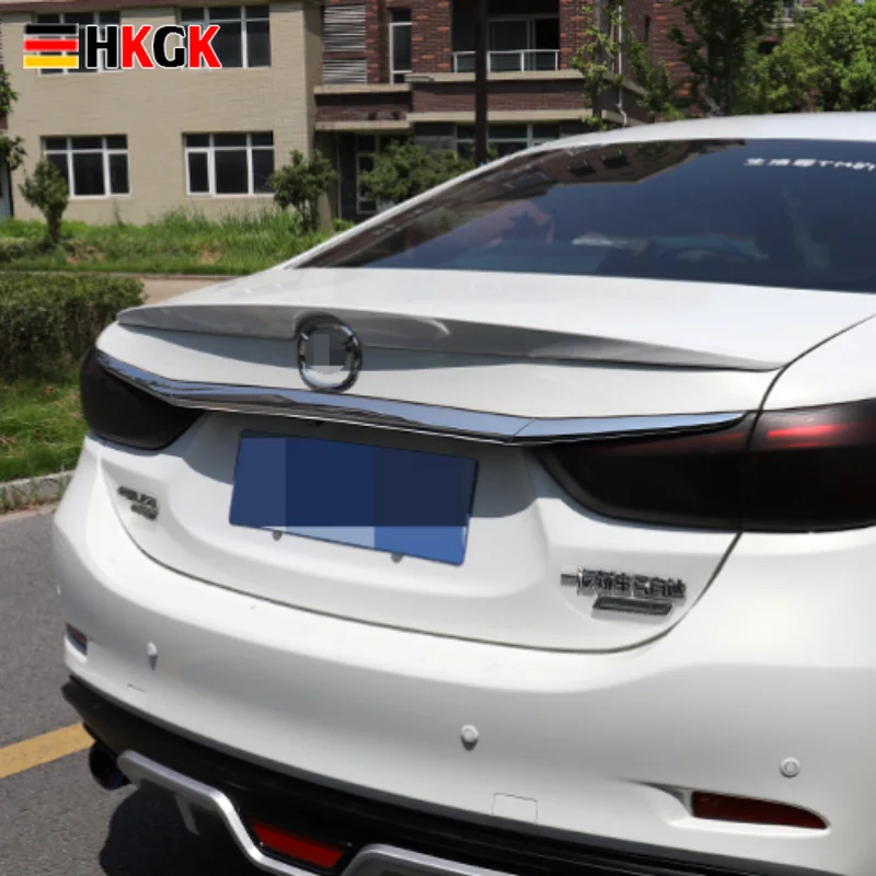 

Спойлер для Mazda 6 2014-2018 Mazda6 ATENZA, спортивный спойлер из АБС-пластика, спортивный спойлер для заднего крыла автомобиля, грунтовка цвета, задний ...