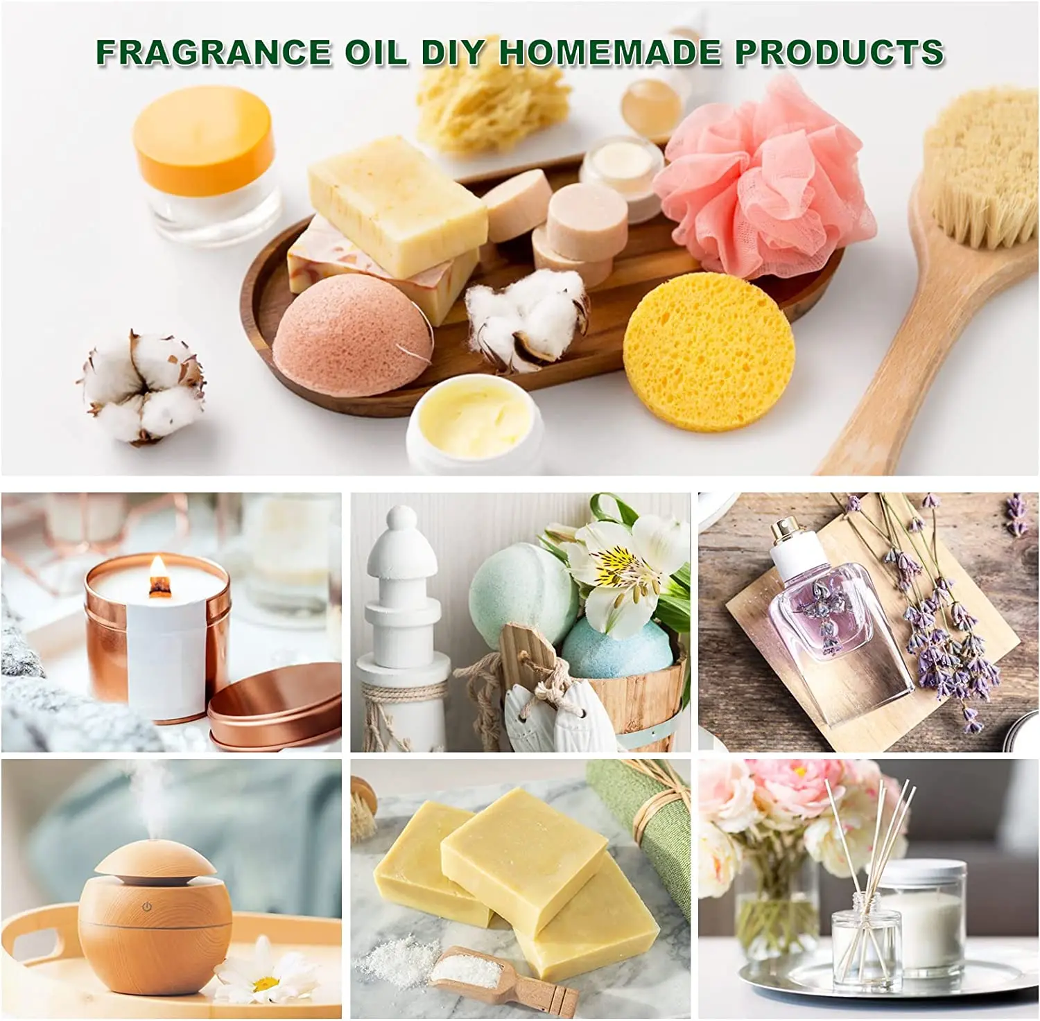 EUQEE 6pcs/set Fragrance Oil Gift Kit For Diffuser Coffee Bakery Harvest Spice Pumpkin Pie Forest Pine Sweet Fruit Perfume Oils |