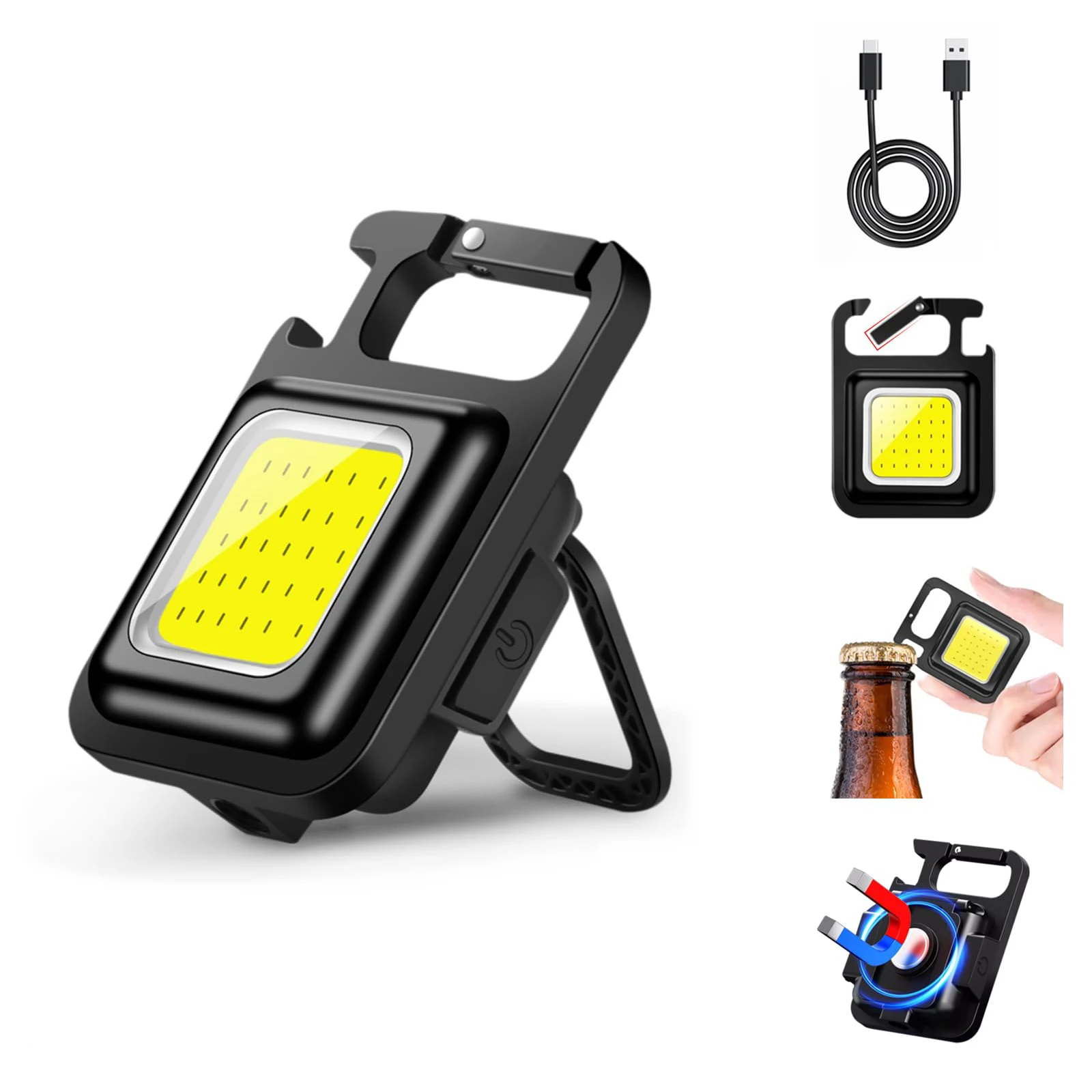 

COB брелок-фонарик 4 режима