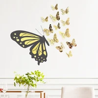 butterfly cartoon half side stereo butterfly diy childrens room home decoration wall sticker stickers bedroom decor wallpaper
