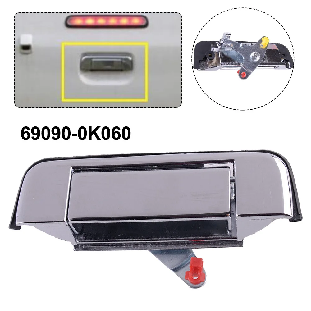 

Car Rear Tailgate Latch Tail Gate Handle 69090-0K060 69090-89101 For Toyota Hilux 1989-2015 For Vigo 2005-2015 Silver Plastic