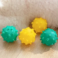 dogs accessories dog toy novel pet accessories thorn head press sound dog small ball throwing elastic molar prick ball latex toy