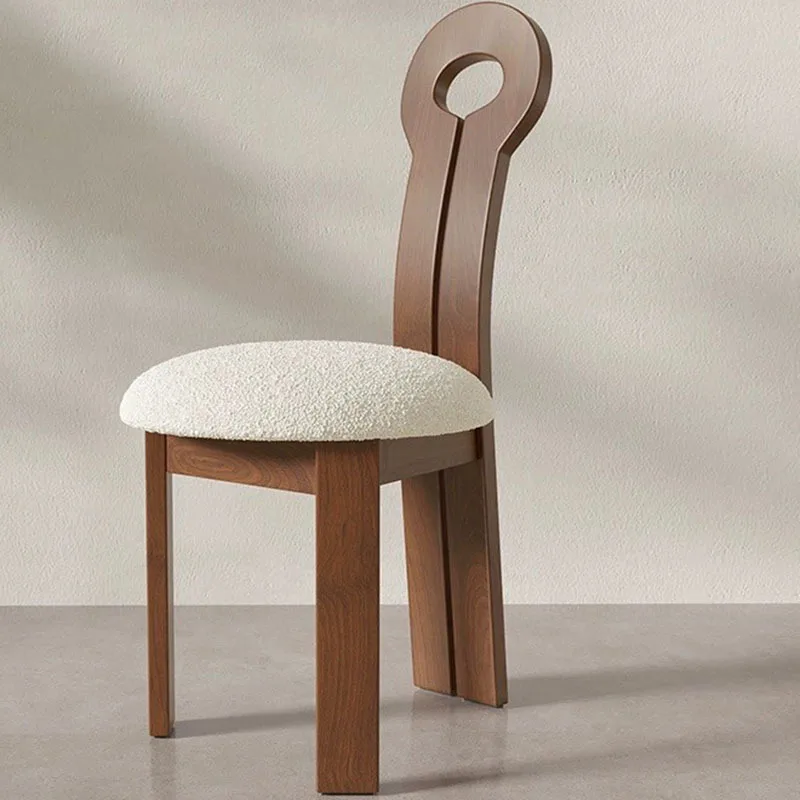 Обеденные стулья из массива дерева в стиле ретро роскошный дизайн домашняя