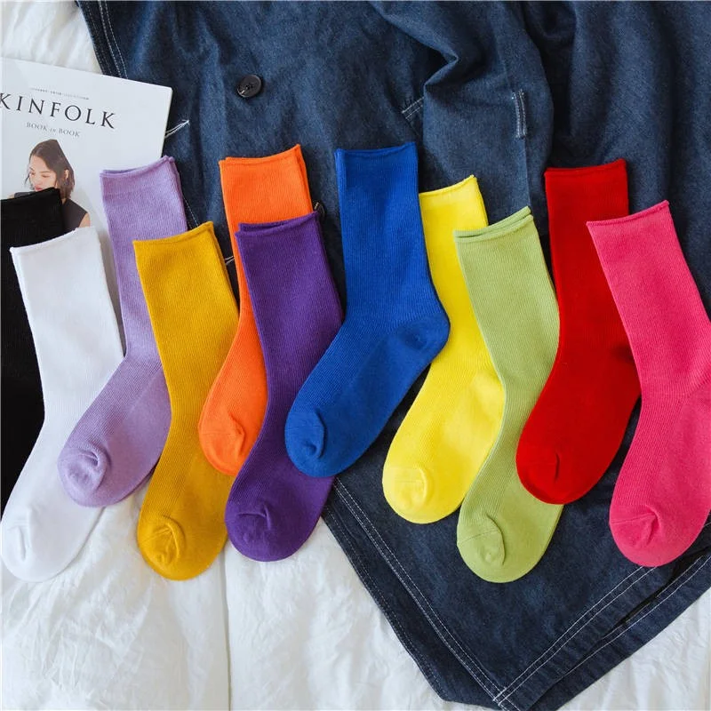 Новинка 2020 модные носки длинные тренд женские спортивные креативная надпись