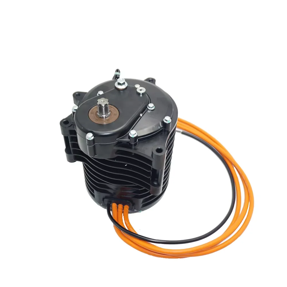 Фото QS MOTOR QS138 3000 Вт 70H V3 5500 Вт непрерывный 72 В 100 кОм двигатель среднего привода с коробкой передач для электрического мотоцикла №2