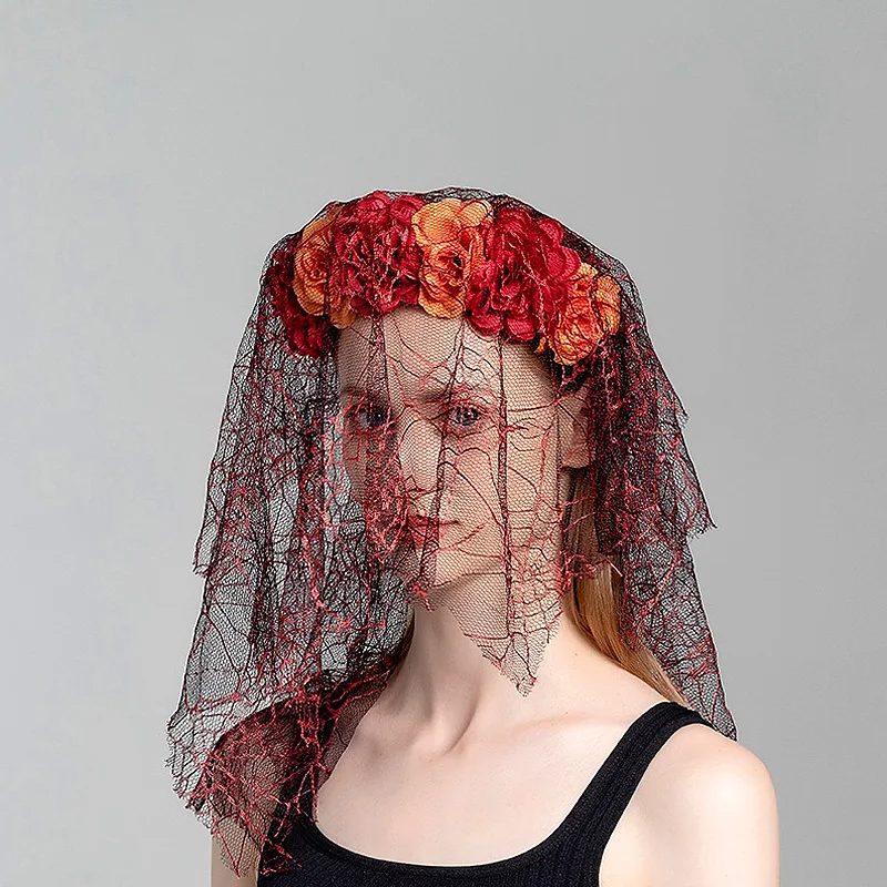 

Женская кружевная обруч для волос, обруч для волос с искусственной тканью