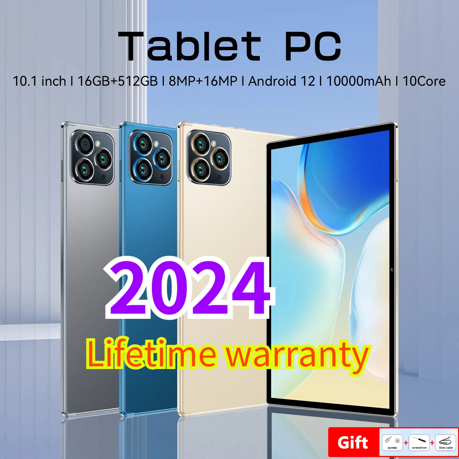 

2023 New Global Version New Tablet PC S23 Ultra Android Pad Tablets 5G 10.1 Inch 16G + 512GB Tab Dual Card Wifi Bluetooth Type-C