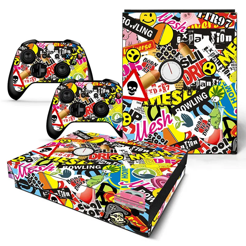 

New designs Ideal Design Vinyl Console Skin Sticker for Xbox One X TN-XBONEX-5222