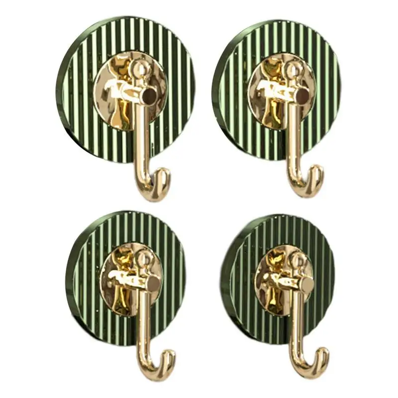 

Adhesive Towel Hooks 4pcs Heavy Duty Sticky Hooks Self Adhesive Wall Hooks For Luxury Bathroom Waterproof Hooks For Bathroom