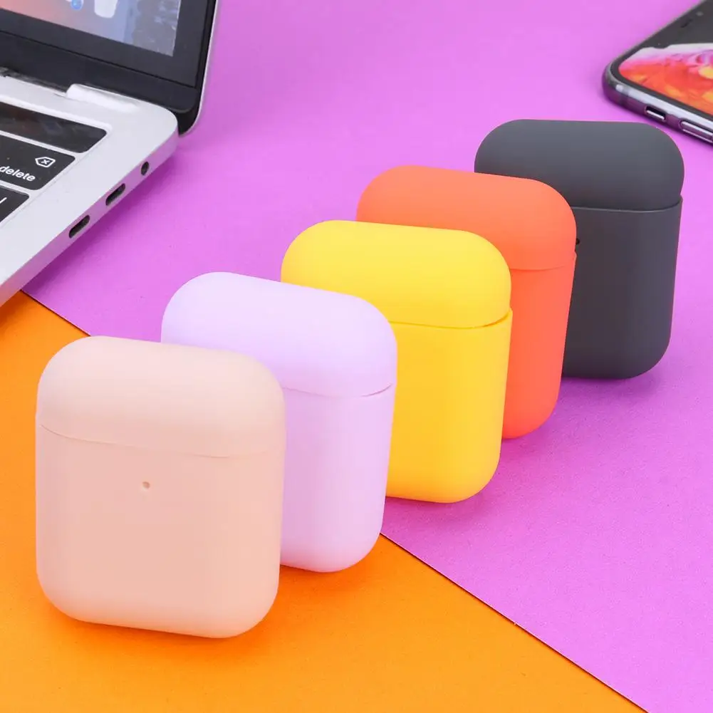 

Защитный силиконовый чехол для наушников Apple Airpods Foft, 10 цветов