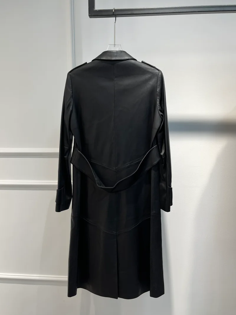 Latest Fake Pockets Decoration Leather Jacket Women 2022 Autumn Winter Collection Ladies Unisex Coat