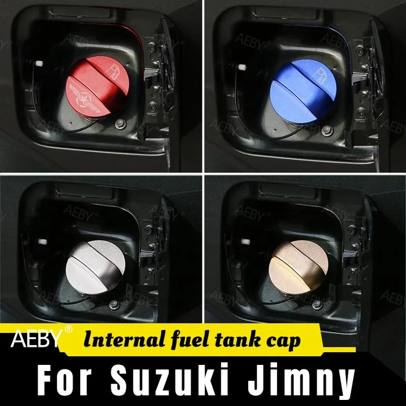 Фото Для Suzuki Jimny 2007-2019: Декоративная накладка на крышку топливного бака, двусторонняя внешняя отделка, аксессуары для экстерьера автомобиля. №2