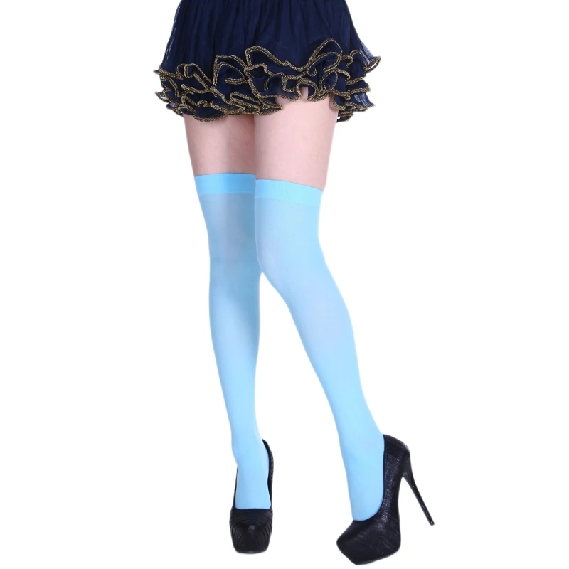 

1 Pair Womens Long Socks Over Knee Stockings Multi Color