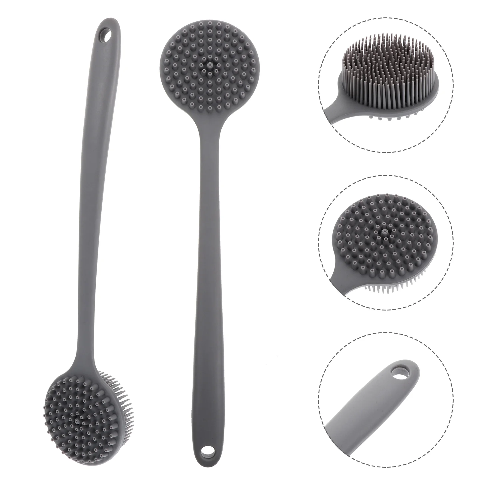 

Brush Scrubbershower Silicone Body Handlebath Exfoliatingbathingcleaning Brushes Loofah Baby Scrubbers Exfoliator Washer Handled