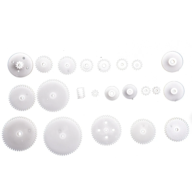 

Набор шестеренок из белого пластика разных стилей 174 шт. для игрушек RC