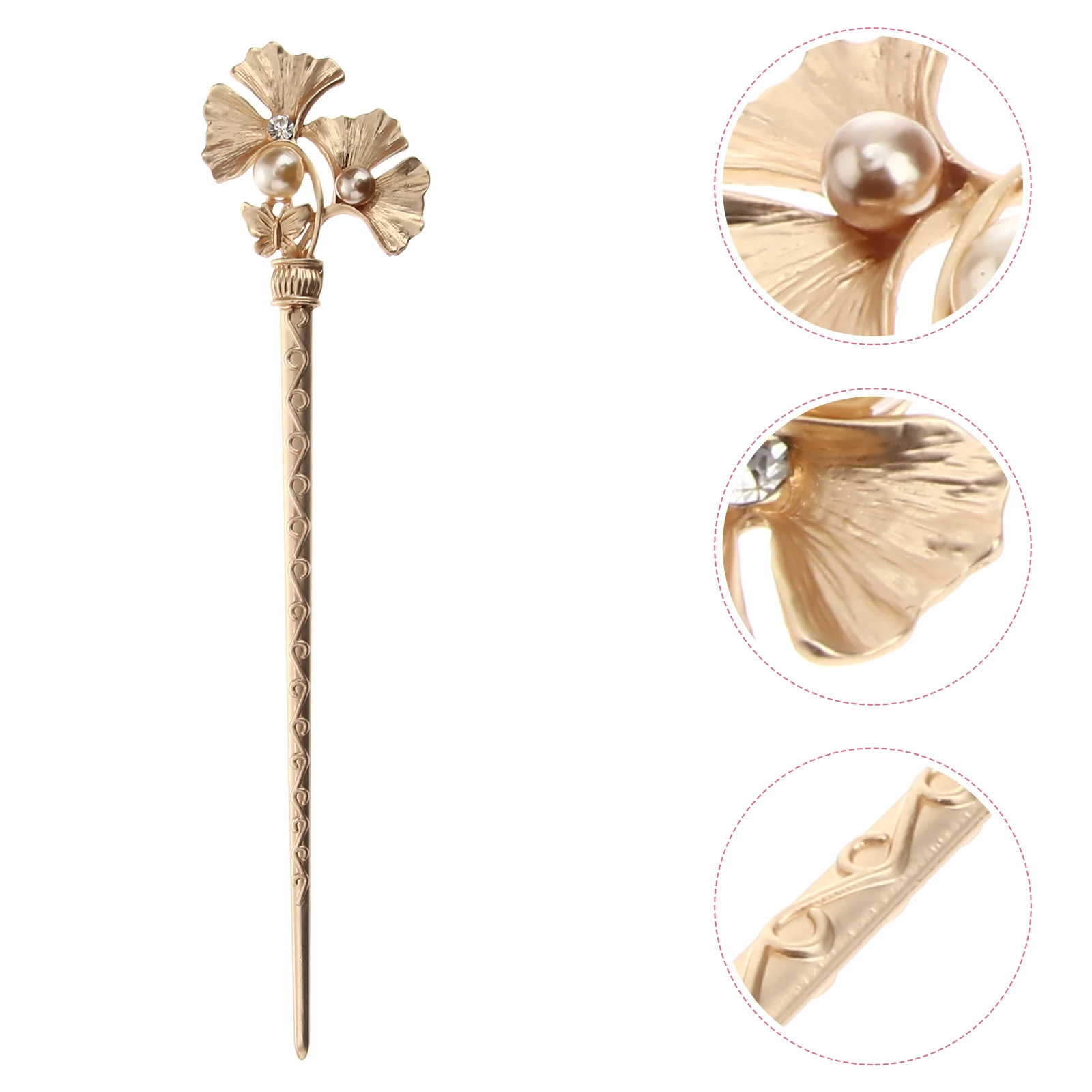 

Hair Stick Hairpin Vintage Pearl Chinese Metal Sticks Clip Women Flower Fork Bun Pin Hairpins Chignon Updo Decorative Shawl