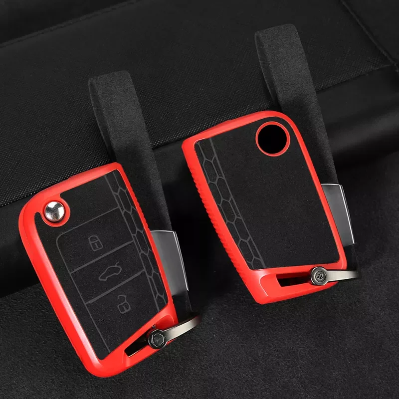 

Car Key Case Cover For Volkswagen 7 For MK7 For Tiguan mk2 for Skoda For Octavia