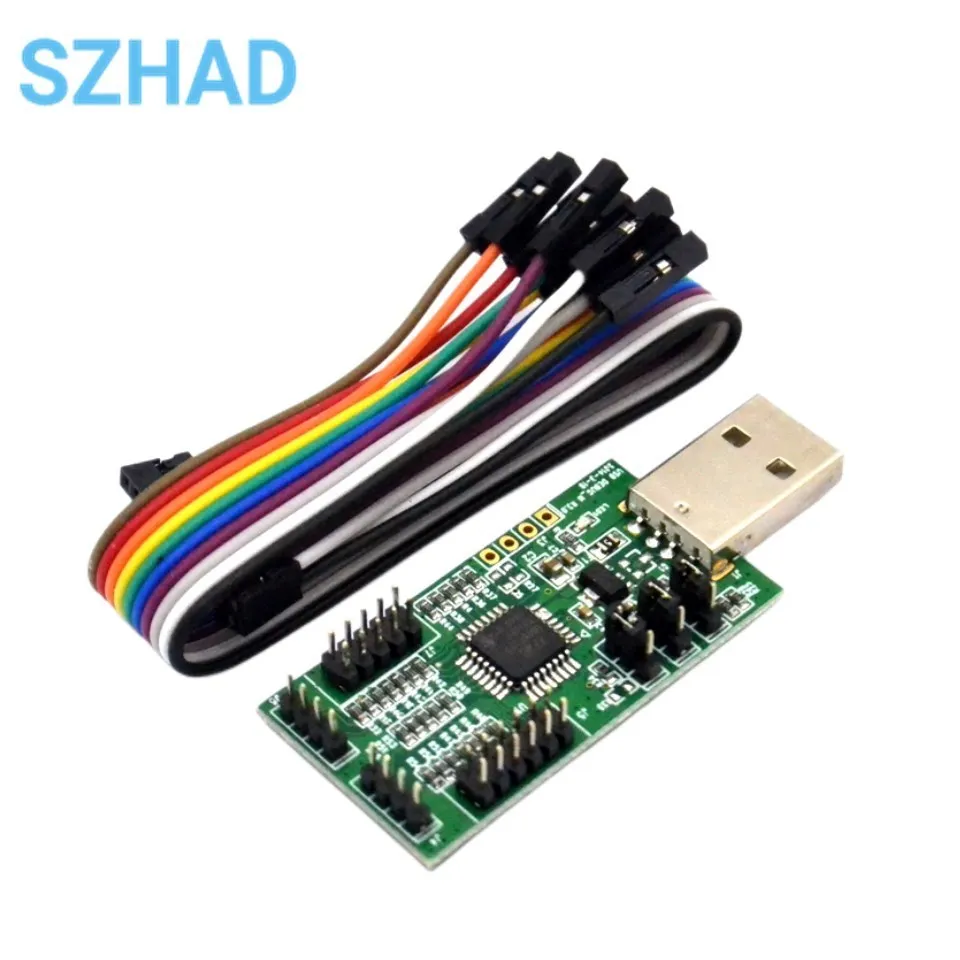 USB к UART I2C SPI с 4-сторонним ADC 4-сторонним цифровым входом PWM 8 и тестовым программным обеспечением nRF2401