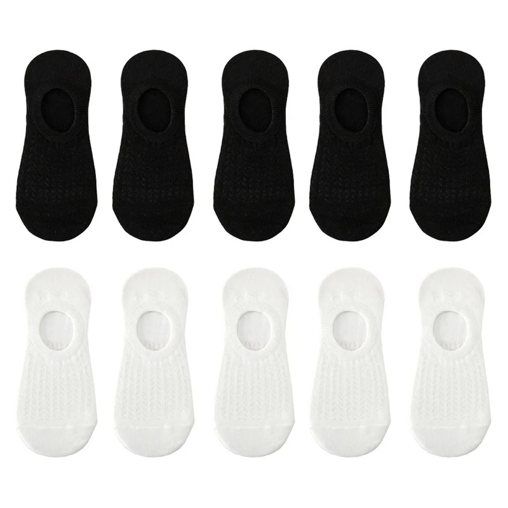 10 Pairs Spring Summer Harajuku Korean Combed Cotton Women Boat Socks Colorful Cute Casual Women Sock Slippers