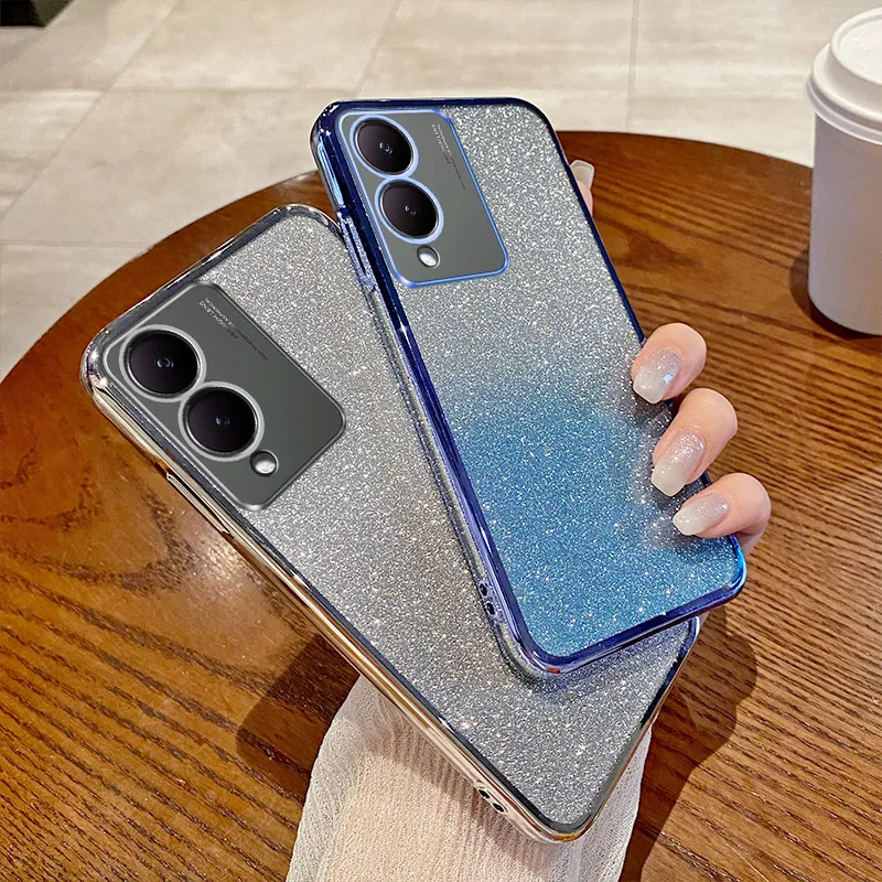 Роскошный мягкий Блестящий женский ЧЕХОЛ ДЛЯ VIVO Y3 Y5S Y9S Y10 Y11 Y15A Y16 Y17S Y21 Y22 Y27 Y30 Y33S Y35