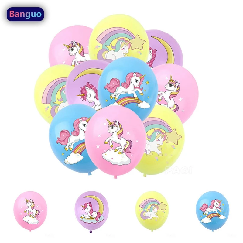 Латексные воздушные шары в виде единорога для вечеринки на день рождения