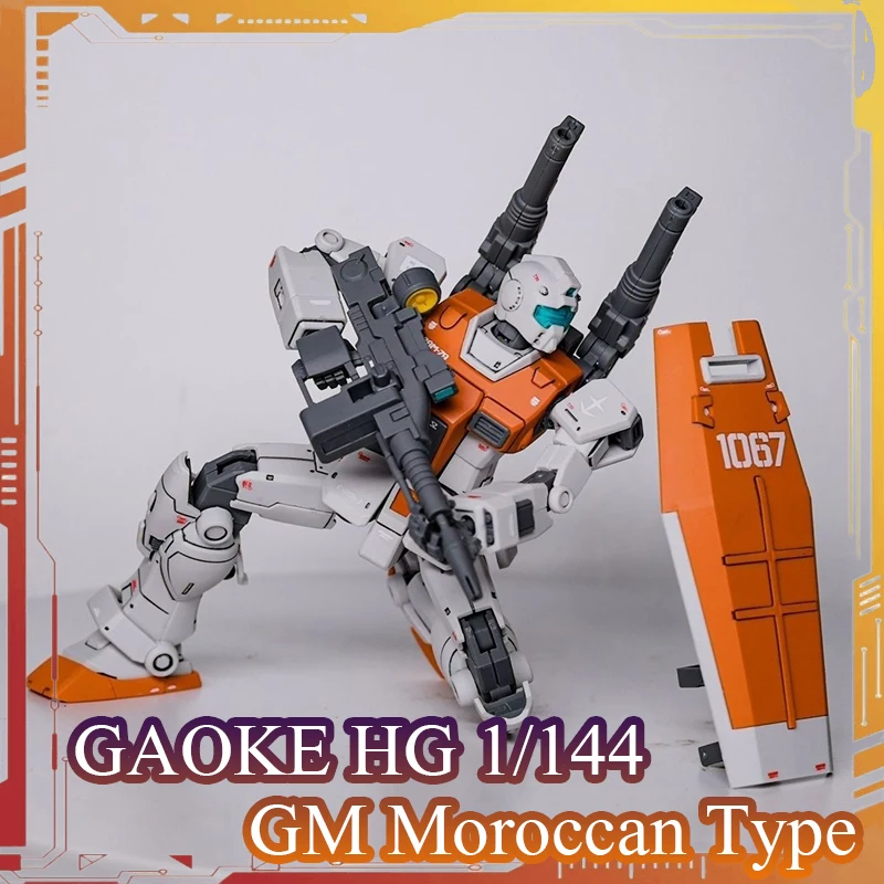 Фото Модель Gaoke RGM-79 GM, марокканский тип, экшн-фигурка, масштаб 1/144, сборная модель, комплект Doan's Island, аниме-фигурки, подарок на день рождения №1
