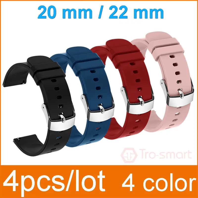 

20mm 22mm Smart Watch Strap Smartwatch Band Universal Watchband For HAYLOU Samsung Amazfit Xiaomi Huawei More Other Brands