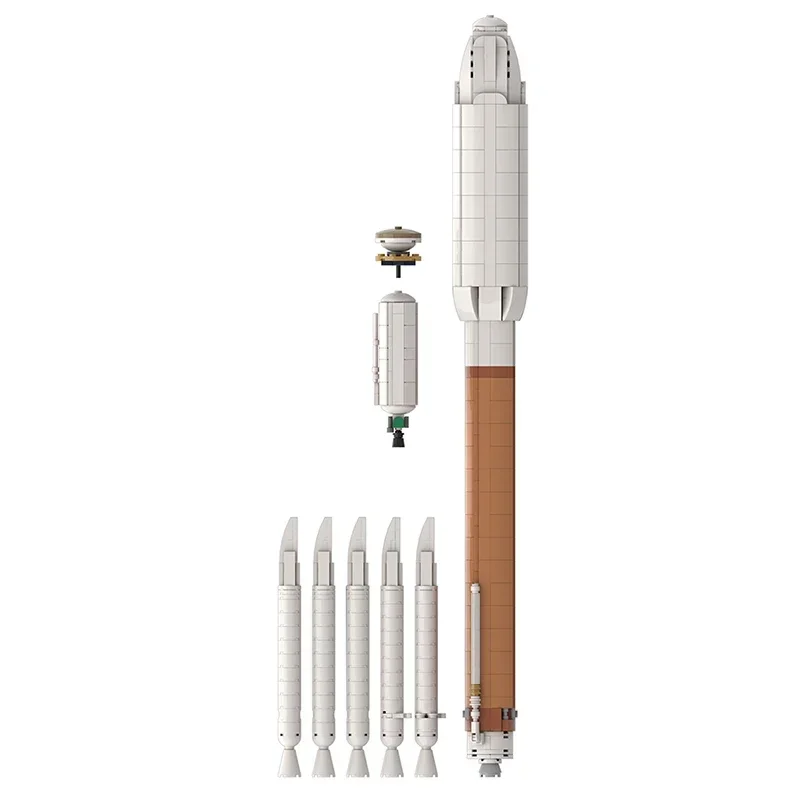 BuildMoc Ultimate Atlas V Saturn Scale Набор строительных блоков ракета Дельта IV тяжелый Марс