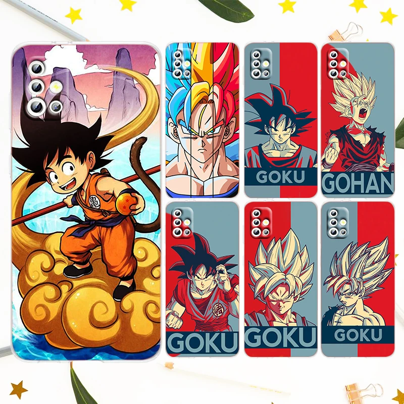 

Dragon Ball Small Goku For Samsung A53 A73 A72 A51 A41 A70 A50 A40 A30 S A20 A20E A10 A01 A8 A7 A6 A5 Transparent Phone Case