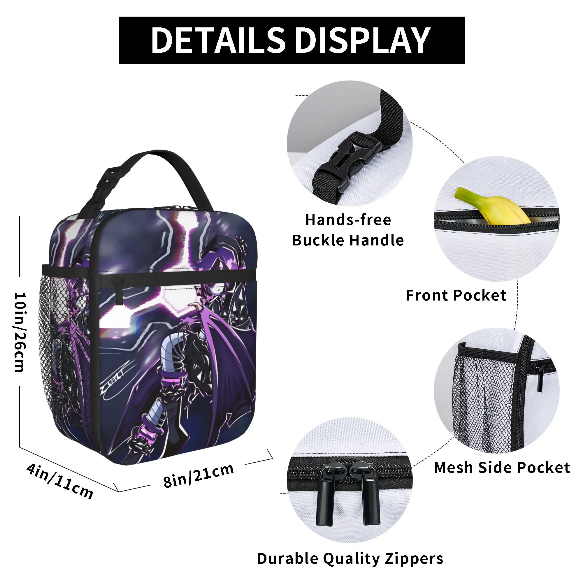 Фото Термосумки для обедов Murder Drones, многоразовые, эстетичные, портативные контейнеры для еды Uzi Doorman, ланч-боксы. №5