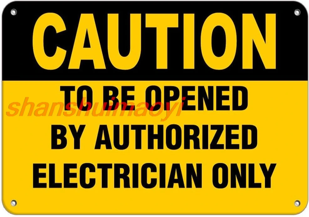 Остерегание CCparton чтобы открыть авторизованным электриком только алюминиевый