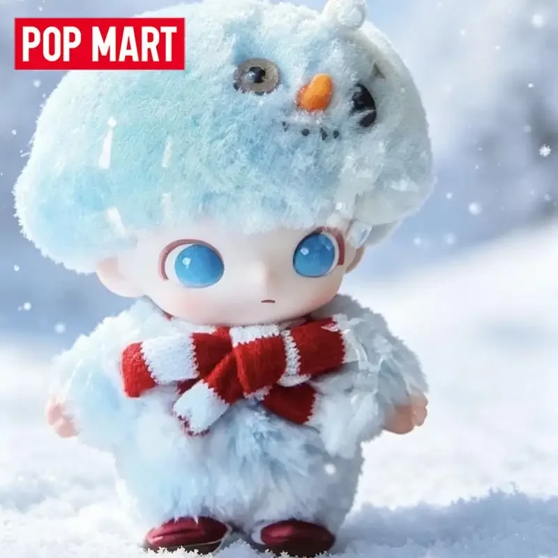 Фото POP MART DIMOO Серия «Снеговик» Виниловые плюшевые фигурки в блистерной упаковке Загадочная коробка Оригинальный блайндбокс Игрушки-сюрпризы Украшение для дома №3