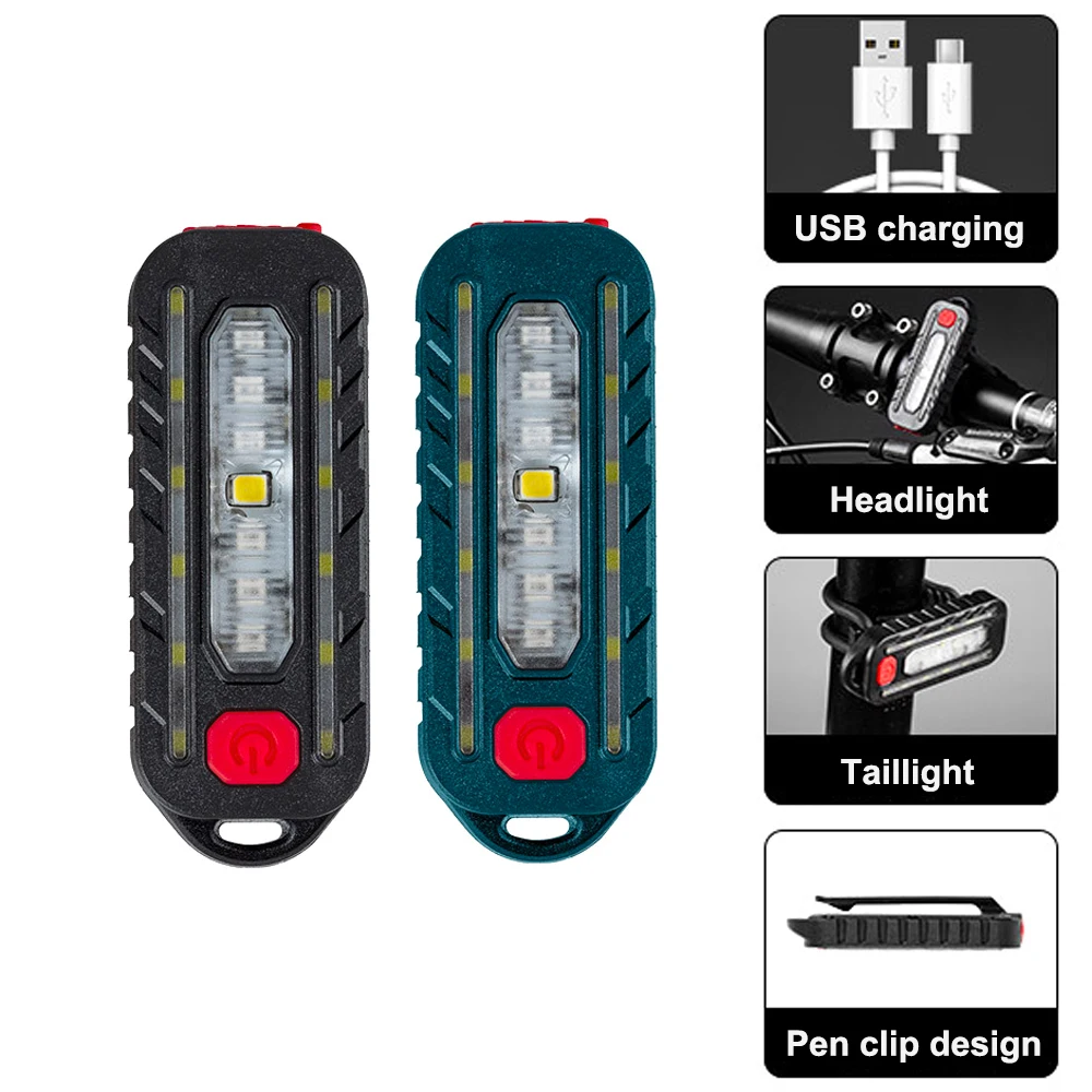 

Задний фонарь для велосипеда, перезаряжаемый от USB COB светодиод, задний фонарь для горного и дорожного велосипеда, Водонепроницаемый Многоф...