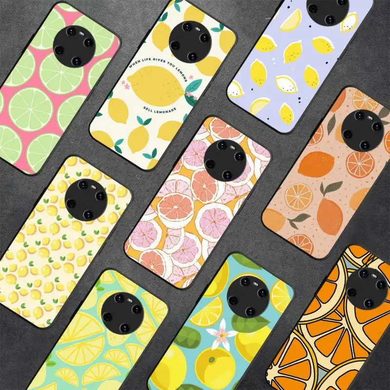 

Tropical Summer Fruit Lemon Phone Case for Samsung A51 A30s A52 A71 A12 for Huawei Honor 10i for OPPO vivo Y11 cover