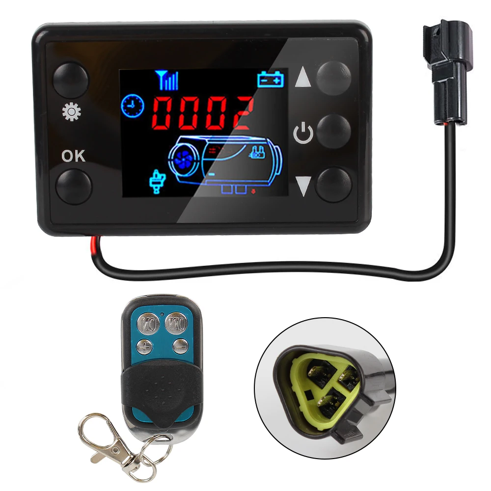 

For Car Parking Heater Controller Kit 12V 24V Control Board Motherboard Diesels Air Heater Remote Controller LCD Monitor Switch