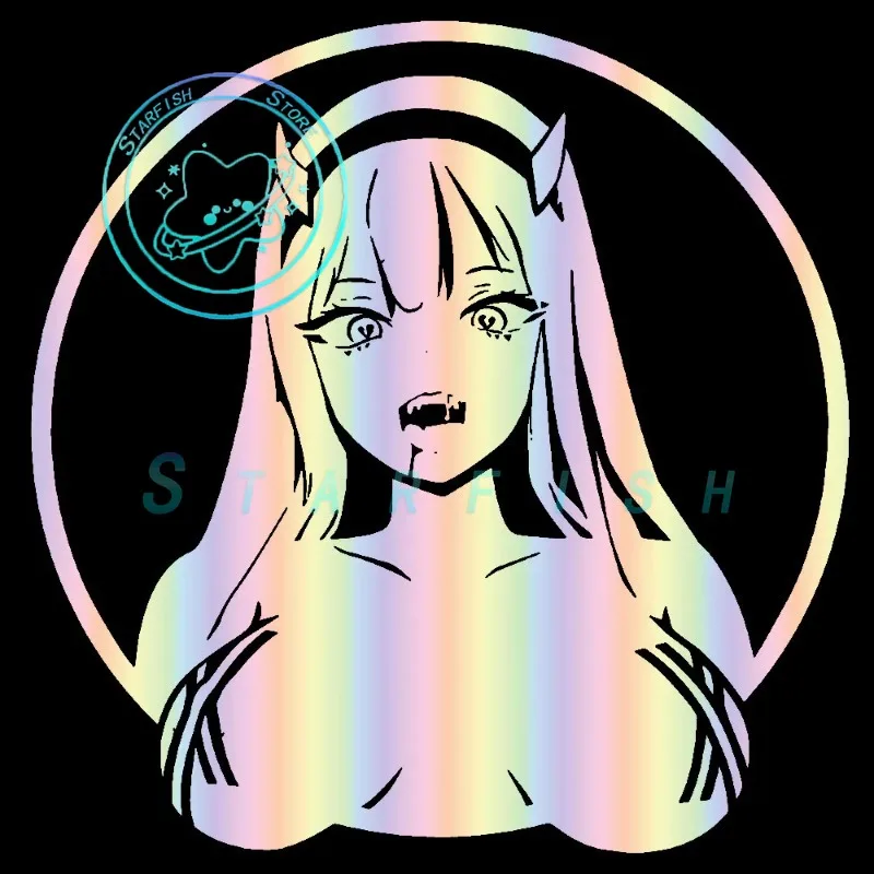 

Zero Two ECCHI | Darling In The | FRANXX Car Sticker Sexy The Devil Anime Beautiful Girl Stickers Auto Parts Window Vinyl Decals