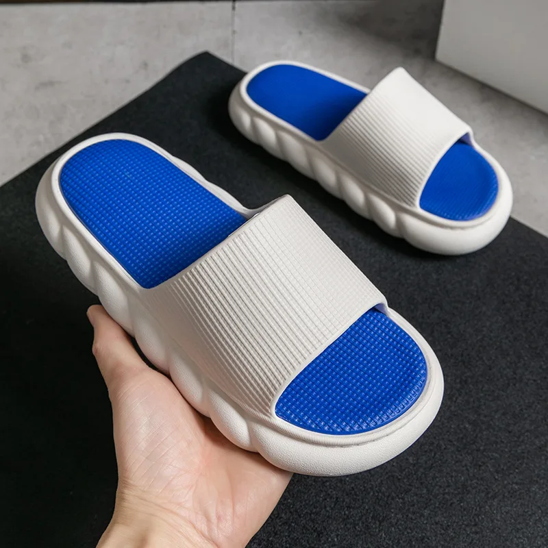 

Women's Summer Indoor Silent Anti-slip Bathing Couples Thick-soled Slippers Home Slippers Man Shoes House Slippers Men