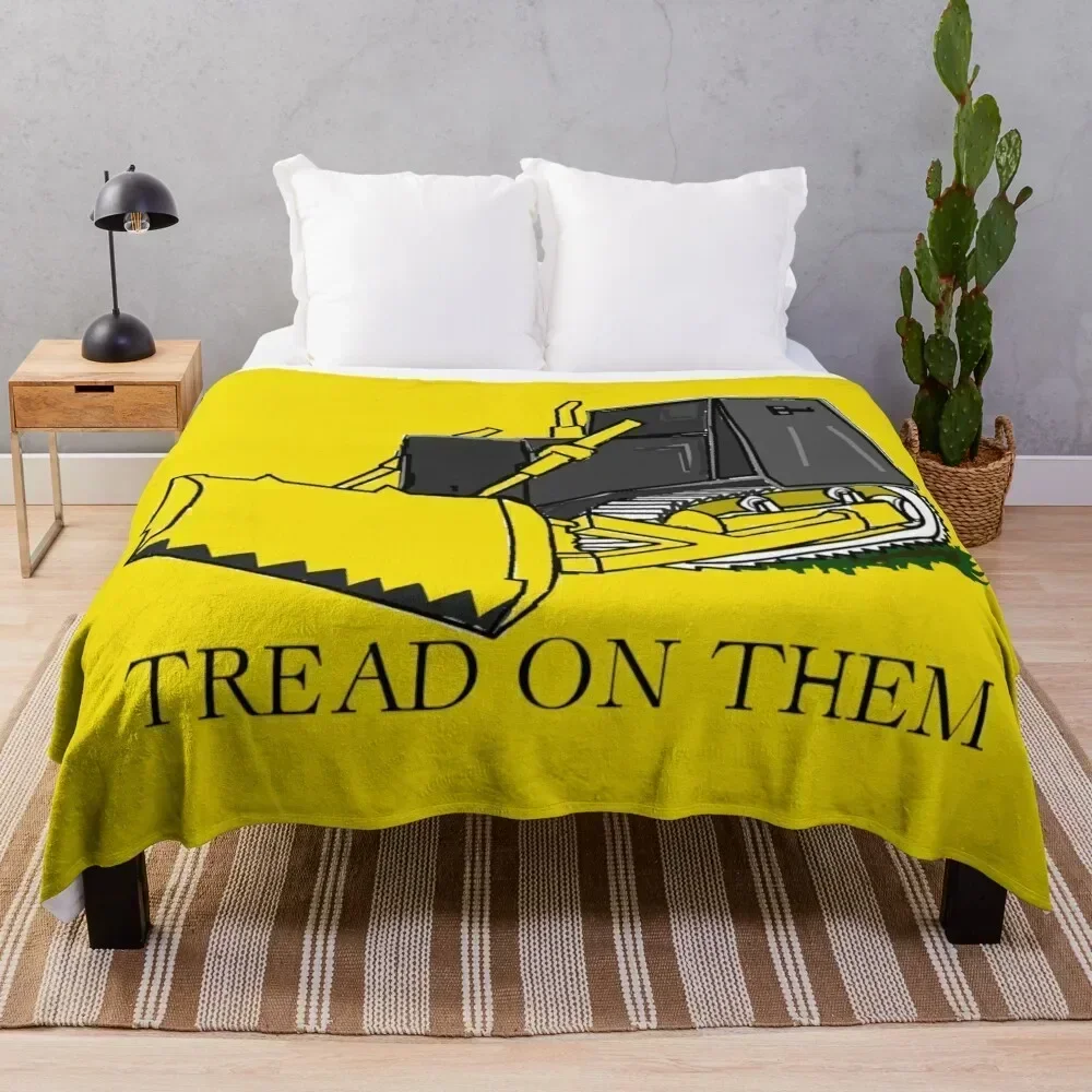 Marvin Heemeyer: Tread on them Killdozer Throw Blanket Moving Loose Nap теплые зимние одеяла