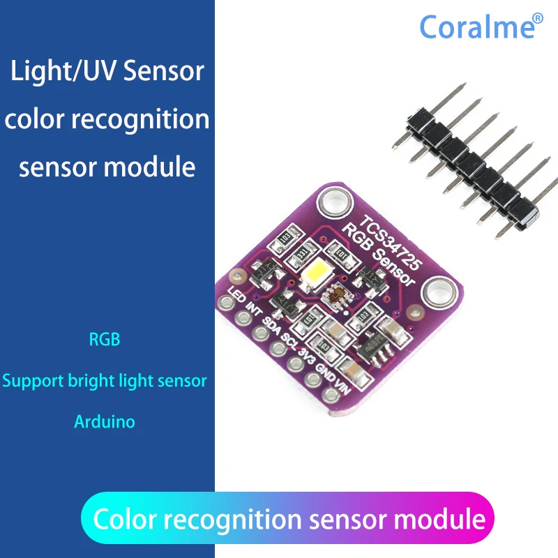Модуль датчика распознавания цветов TCS34725 яркий светильник цветной датчик RGB |