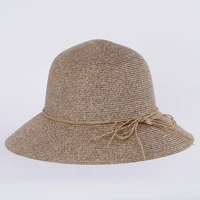 2022 womens fashion straw hats panamas uv protection sun visor beach hats women visors foldable female women fisherman sun hat