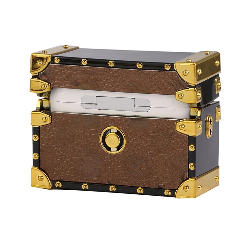 Роскошный квадратный металлический чехол с заклепками для наушников Apple Airpods 1 2 pro