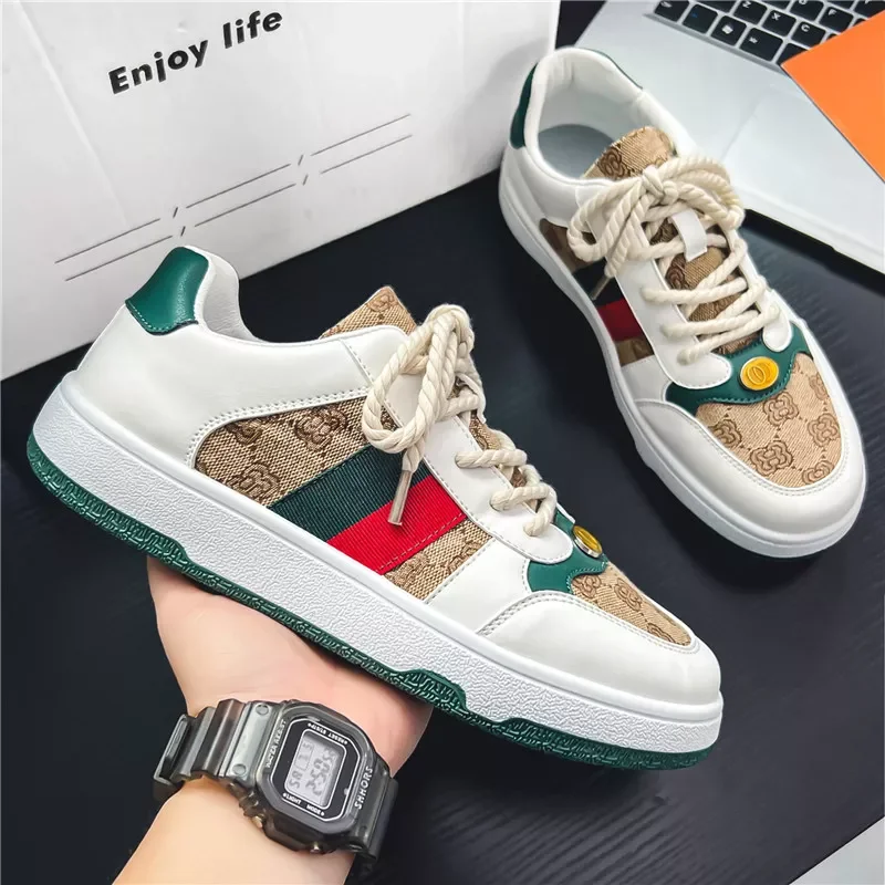 

2022New Men Casual Shoes Fashion Sneakers Flat Thick Sole Male Luxury Shoes Zapatillas Hombre Rubber Mens Boots Autumn Man Shoes