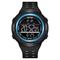 sport watch negative display 50 meter water resistance alarm clock blacklight