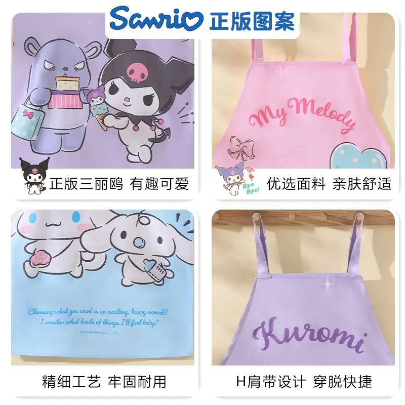 Новый аниме периферийный фартук Sanrio Kurome My Melody инновационная модная кухня милый